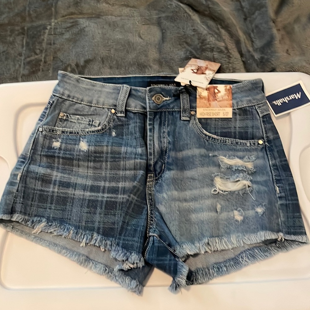 High Rise Jean Shorts